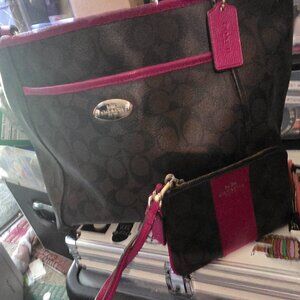 Coach bag and wristlet